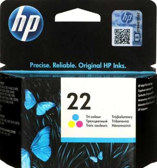 Tusz HP C9352AE (HP22), tri-color, 5 ml HP
