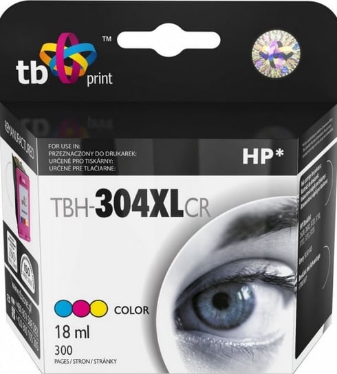 Tusz HP N9K07AE TB TBH-304XLCR BK, 18 ml TB Print