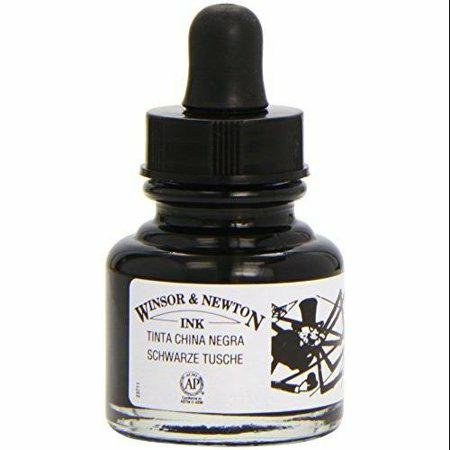 Tusz INK 30ml DROPPER BLACK W&N Winsor & Newton