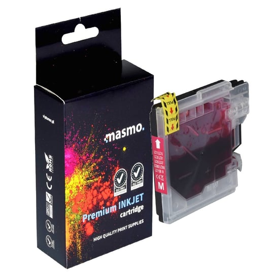 Tusz Masmo Do Brother Lc980 Lc1100 Dcp-195C Dcp-365Cn Dcp-395Cn Dcp-145C Mfc-790Cw Purpurowy Zamiennik Brother
