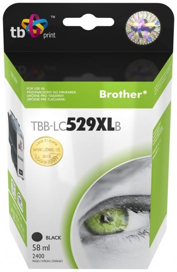 Tusz TB PRINT TBB-LC529XLB, czarny, 58 ml, LC529/539 BK TB Print