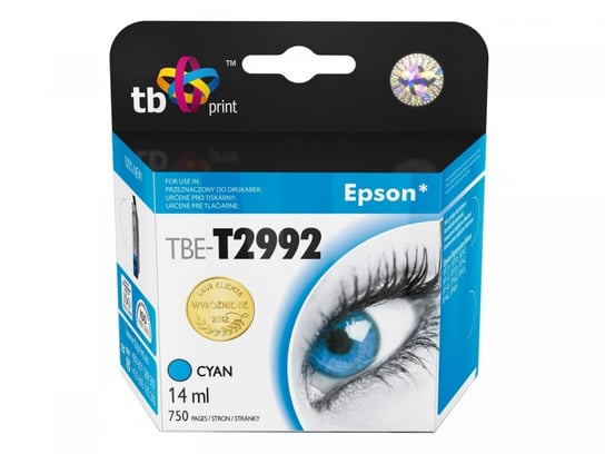 Tusz TB PRINT TBE-T2992, błękitny, 14 ml, T2992 TB Print