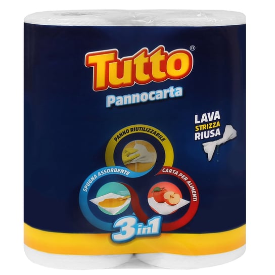 Tutto Pannocarta - Ścierki papierowe, ręcznik kuchenny 3w1 1 paczka Inny producent