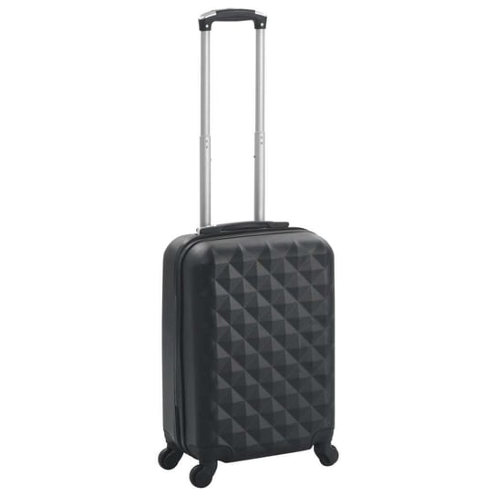 Twarda walizka, czarna, ABS vidaXL