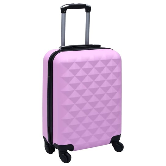 Twarda walizka na kółkach, różowa, ABS vidaXL