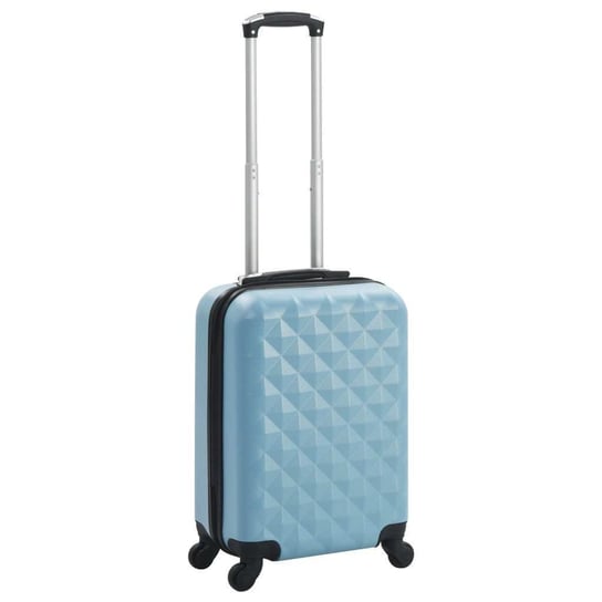 Twarda walizka, niebieska, ABS vidaXL