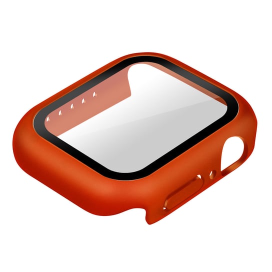 Twarde etui do zegarka Apple Watch 7 Series (41 mm) Ultracienkie szkło ochronne w kolorze pomarańczowym Avizar