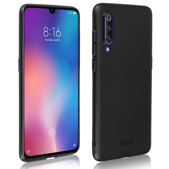 Twarde etui ochronne z poliwęglanu Xiaomi Mi 9 - czarne Avizar