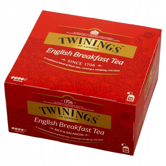 Twinings English Breakfast herbata czarna 50szt TWININGS