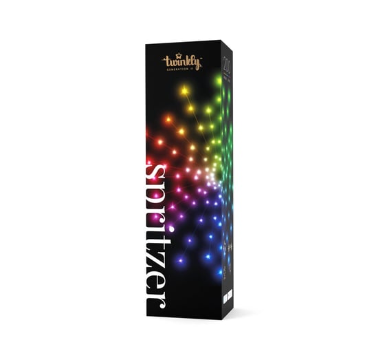 Twinkly Spritzer 200 RGB elastyczne, inteligentne oświetlenie świąteczne, sterowane aplikacją Twinkly