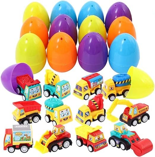 TwisterCK  12 Jajek Wielkanocnych  Wypełnionych Mini Samochodami Inna marka