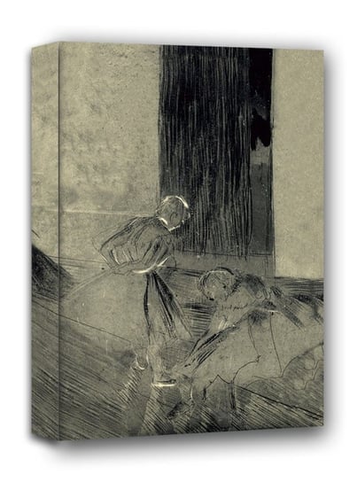 Two Dancers in a Rehearsal Room2, Edgar Degas - obraz na płótnie 30x40 cm Galeria Plakatu