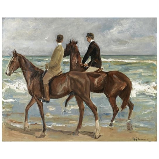 Two Riders On A Beach - Max Liebermann 80x100 Legendarte