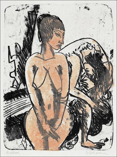 Two Women, Ernst Ludwig Kirchner - plakat 29,7x42 cm Galeria Plakatu