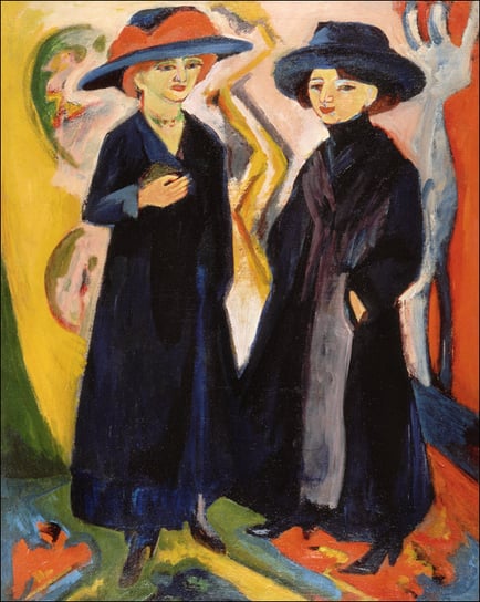 Two Women, Ernst Ludwig Kirchner - plakat 50x70 cm Galeria Plakatu