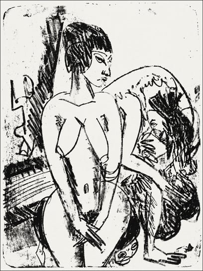 Two Women, Ernst Ludwig Kirchner - plakat 60x80 cm Galeria Plakatu