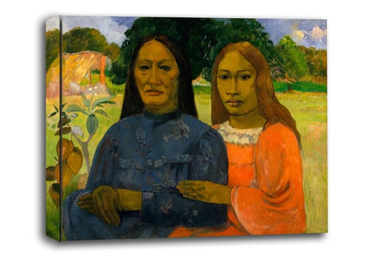 Two Women, Paul Gauguin - obraz na płótnie 120x90 cm Galeria Plakatu