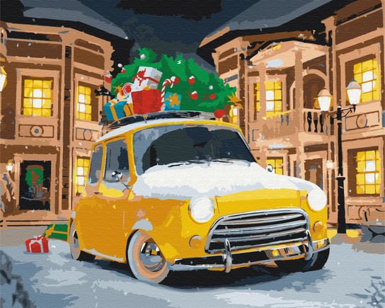 Twoje Hobby plakaty, malowanie po numerach świąteczny samochód Twoje Hobby