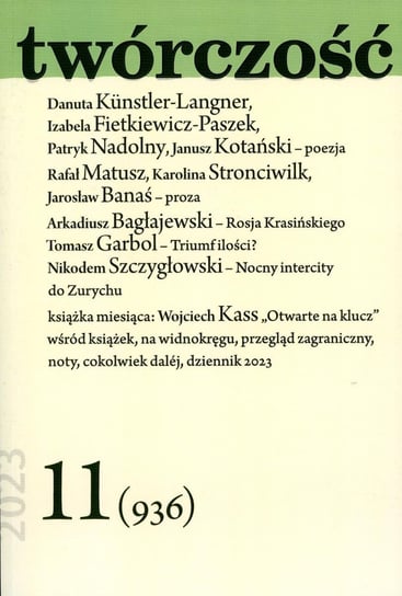 Twórczość 11/23 - ebook mobi Opracowanie zbiorowe