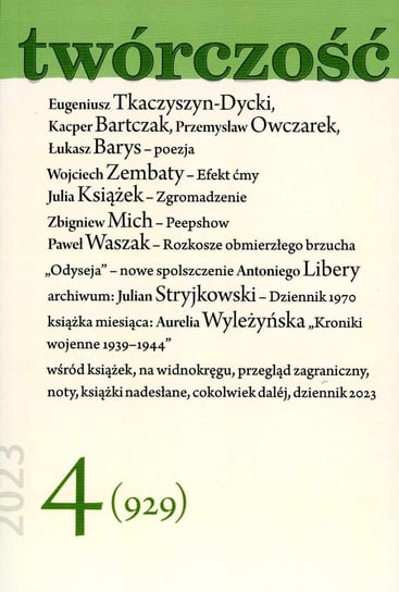 Twórczość 4/23 - ebook epub Opracowanie zbiorowe