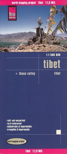 Tybet. Mapa 1:1 500 000 Opracowanie zbiorowe