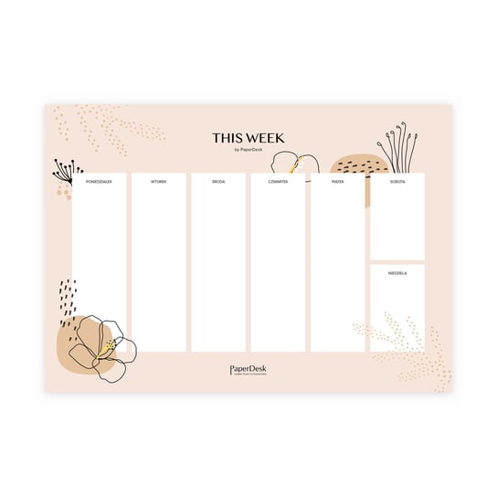 Tygodniowy planner A4 notes Nature PaperDesk