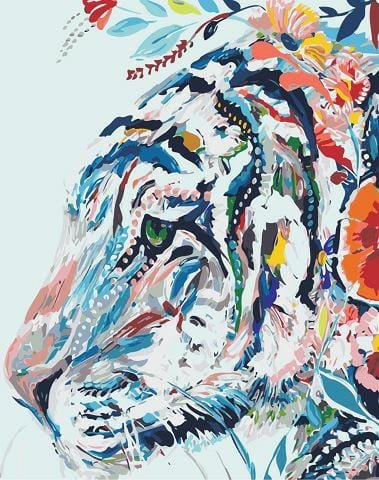 Tygrys - Indianin - Malowanie po numerach 50x40 cm ArtOnly