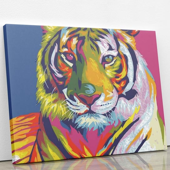 Tygrys w kolorach - malowanie po numerach 40 X 30 cm ArtOnly