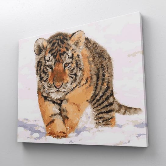 Tygrysie maleństwo - Malowanie po numerach 50x40 cm ArtOnly