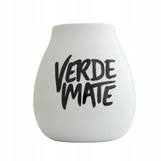 Tykwa Ceramiczna biała z logo Verde Mate 350 ml Verde Mate
