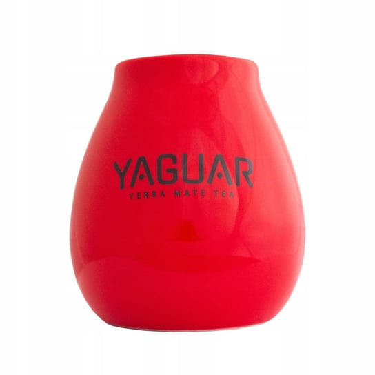 Tykwa Ceramiczna czerwona z logo Yaguar 350 ml Yaguar