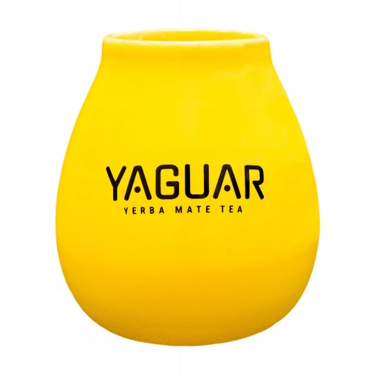 Tykwa Ceramiczna żółta z logo Yaguar 350 ml Yaguar