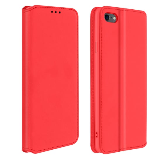 Tylna obudowa Apple iPhone 7 Core z funkcją portfela i podstawki - czerwona Avizar