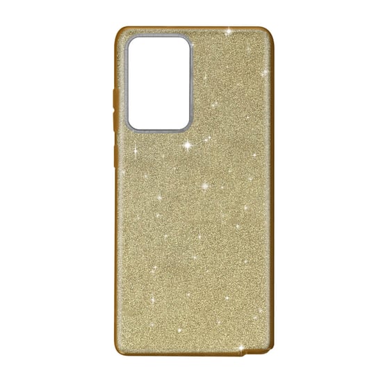 Tylna obudowa do Galaxy Note 20 Ultra Glitter Zdejmowana sztywna silikonowa złota Avizar