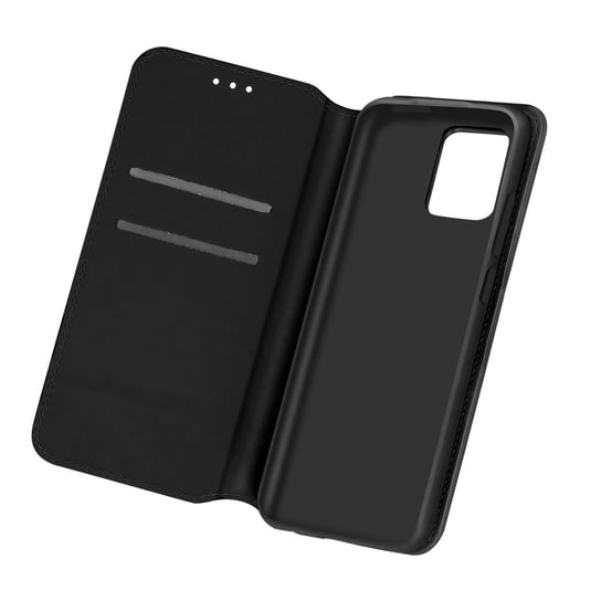 Tylna obudowa Samsung Galaxy A02s z funkcją portfela i podstawki - czarna Avizar