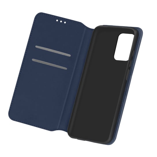 Tylna obudowa Samsung Galaxy A52 z funkcją portfela i podstawki - niebieska Avizar