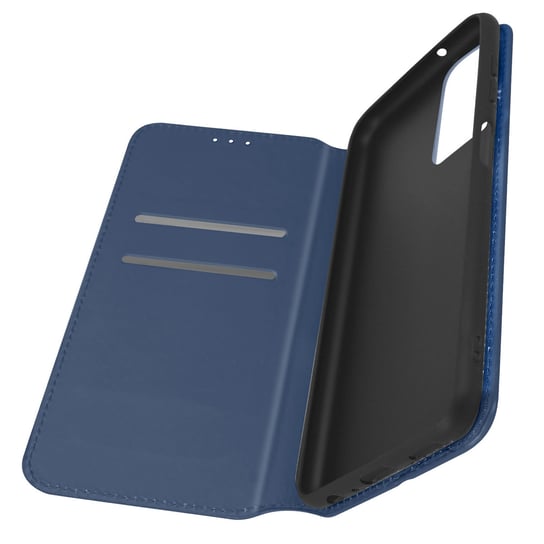 Tylna obudowa Samsung M23 i M13 z funkcją portfela i podstawki - niebieska Avizar