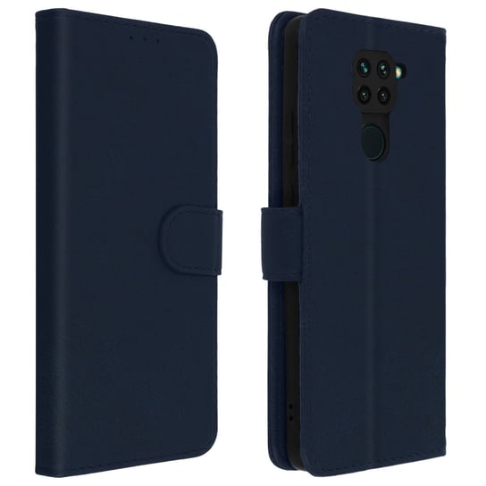 Tylna obudowa Xiaomi Redmi Note 9 Full Function Wallet Niebieski Avizar