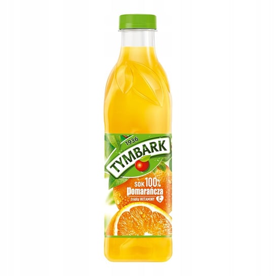 Tymbark Sok pomarańczowy 100% soku butelka 1l Tymbark