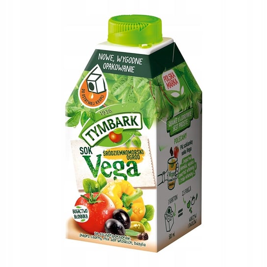 Tymbark Vega sok śródziemnomorski ogród 500 ml Tymbark