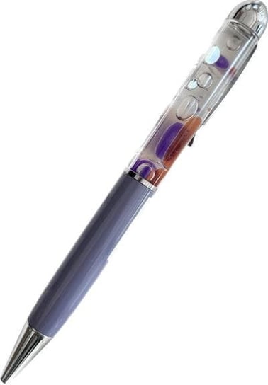 TYPO- Długopis fioletowy z pływającymi pęcherzykami Czarny Inna marka