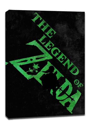 Typography Stencils - The Legend of Zelda - obraz na płótnie 20x30 cm Galeria Plakatu