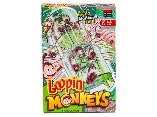 Typu Bierki, Loopin Monkeys, Spadające Małpki gra zręcznościowa Zabawkowy Zawrót Głowy Zabawkowy Zawrót Głowy