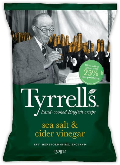 Tyrrells Chipsy Sól Morska I Ocet Cydrowy 150G Inna marka