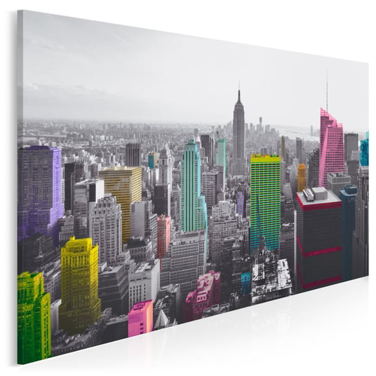 Tysiące barw Nowego Jorku - nowoczesny obraz do salonu - 120x80 cm VAKU-DSGN Nowoczesne obrazy
