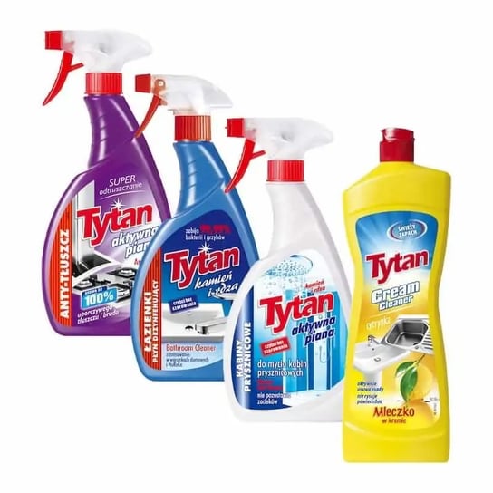 Tytan SPRAY 1x TŁUSZCZ 2x ŁAZIENKA 1x MLECZKO TYTAN