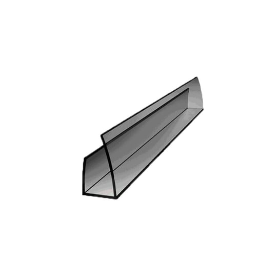 U-profil zamykający 2100mm, dymny (szary) 4mm e-szklarnia