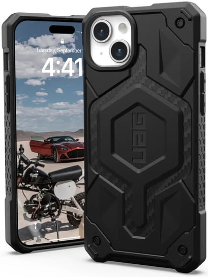 UAG Monarch Pro - etui obudowa ochronna do iPhone 15 Plus kompatybilna z MagSafe (carbon fiber) URBAN ARMOR GEAR