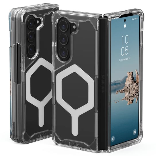 Uag Plyo Pro Etui Obudowa Ochronna Do Samsung Galaxy Fold 5 Z Wbudowanym Modułem Magnetycznym (Ice-Silver) URBAN ARMOR GEAR