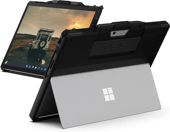 UAG Scout - etui obudowa ochronna z wbudowaną podstawką oraz paskiem na dłoń do Microsoft Surface Pro 9 (black) URBAN ARMOR GEAR